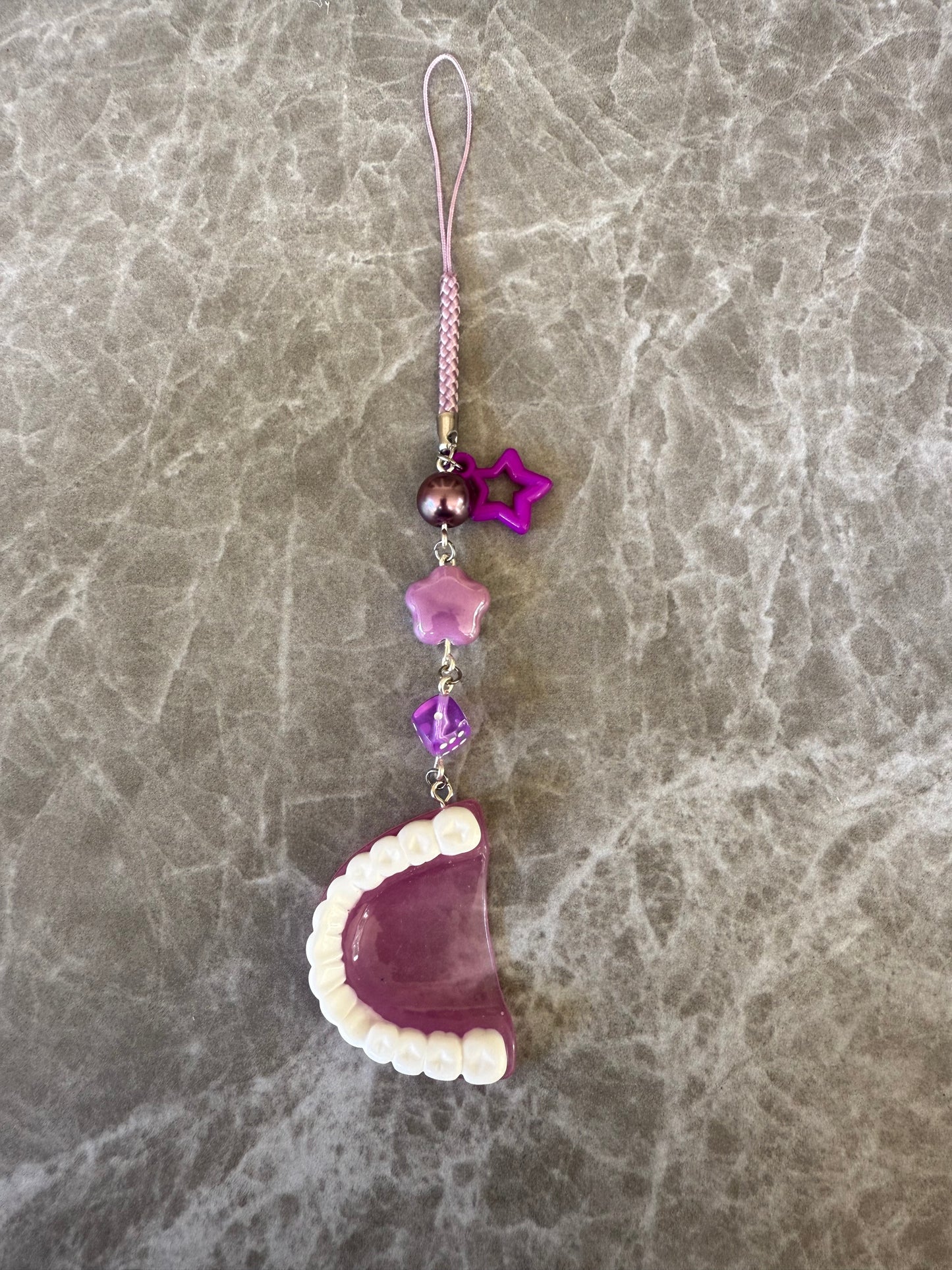 funky teeth phone charms