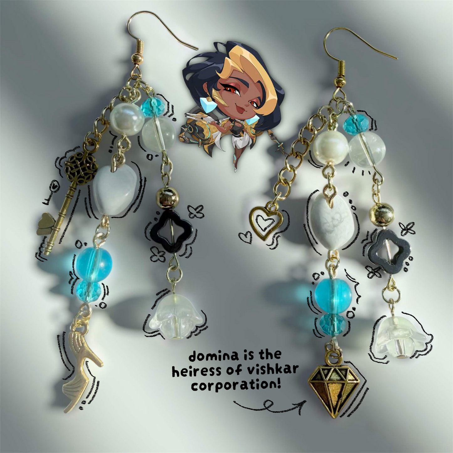 domina earrings