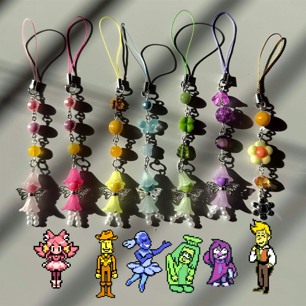 deltarune flowers charms