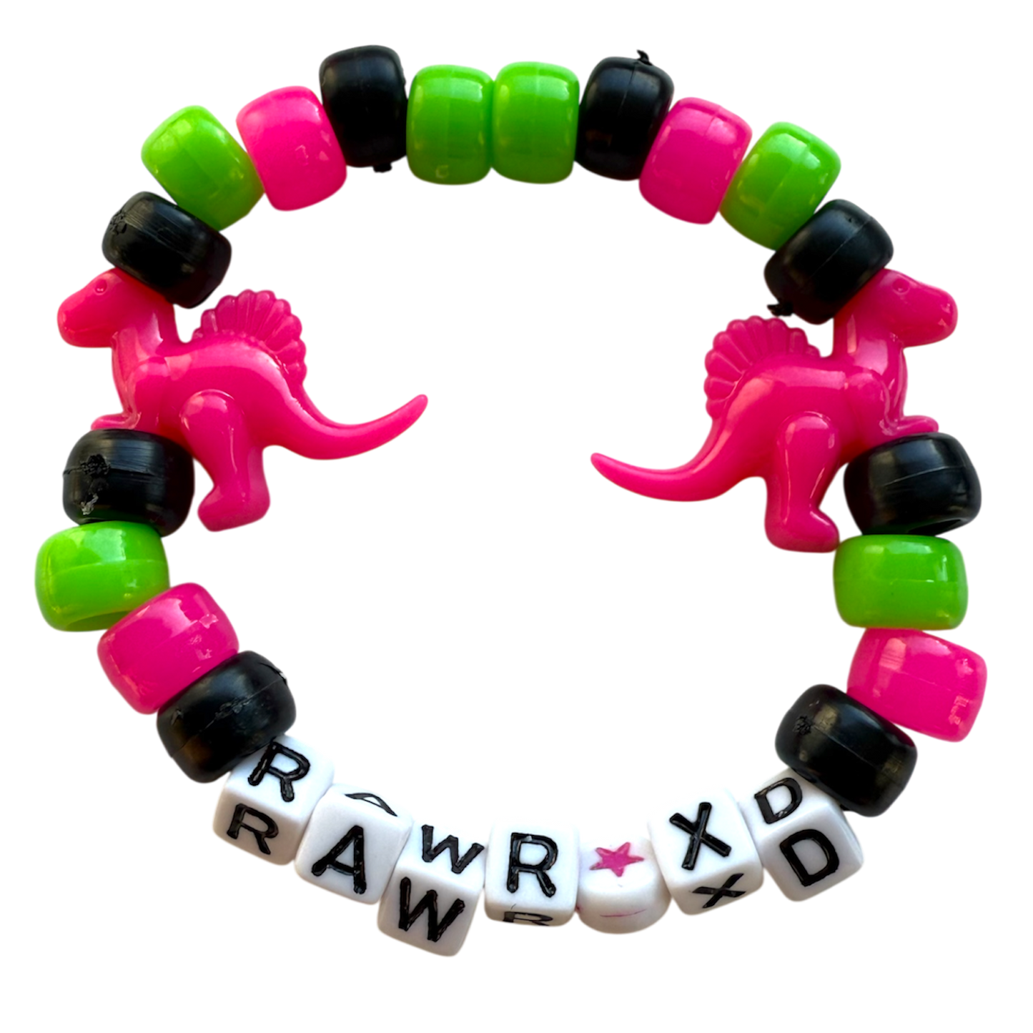 "rawr XD" kandi bracelet
