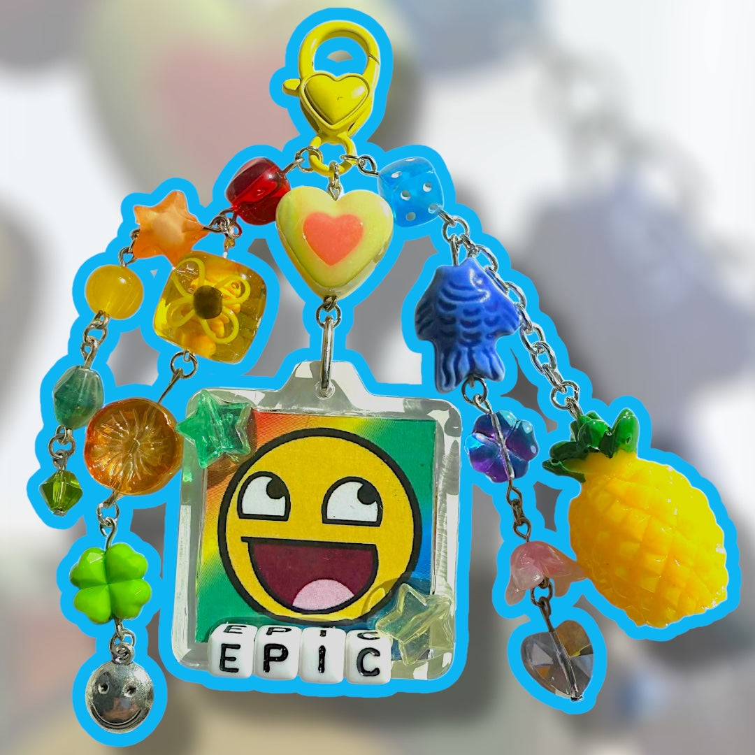 epic face keychain