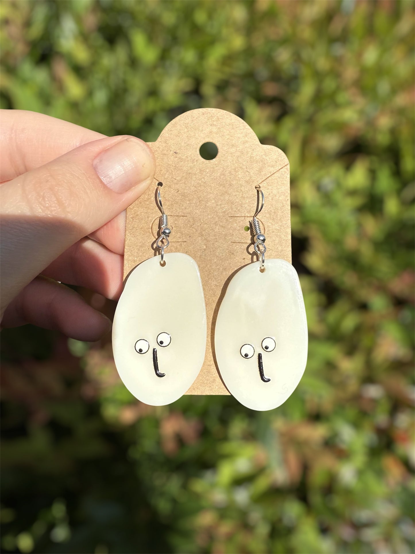 silly face earrings