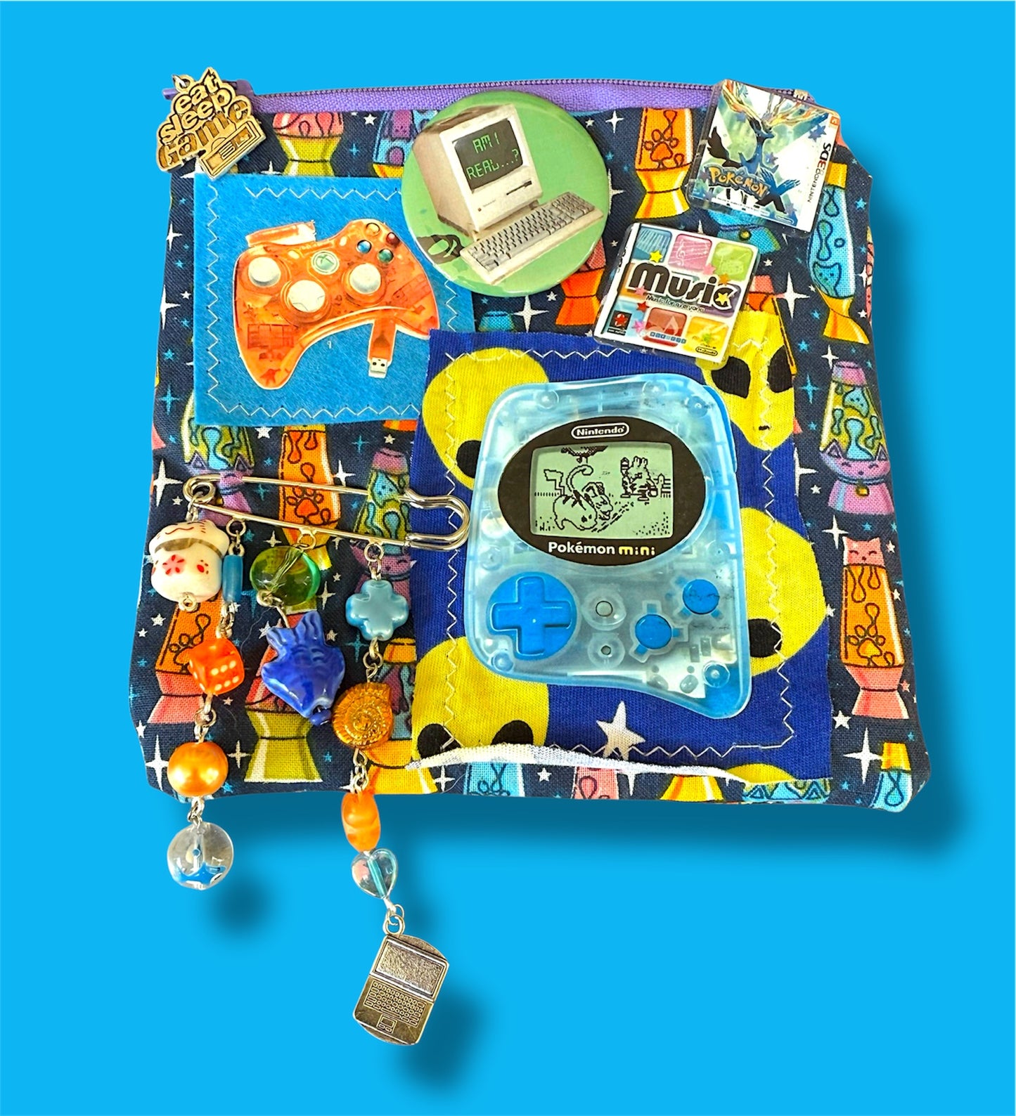 “retro gaming” trinket pouch