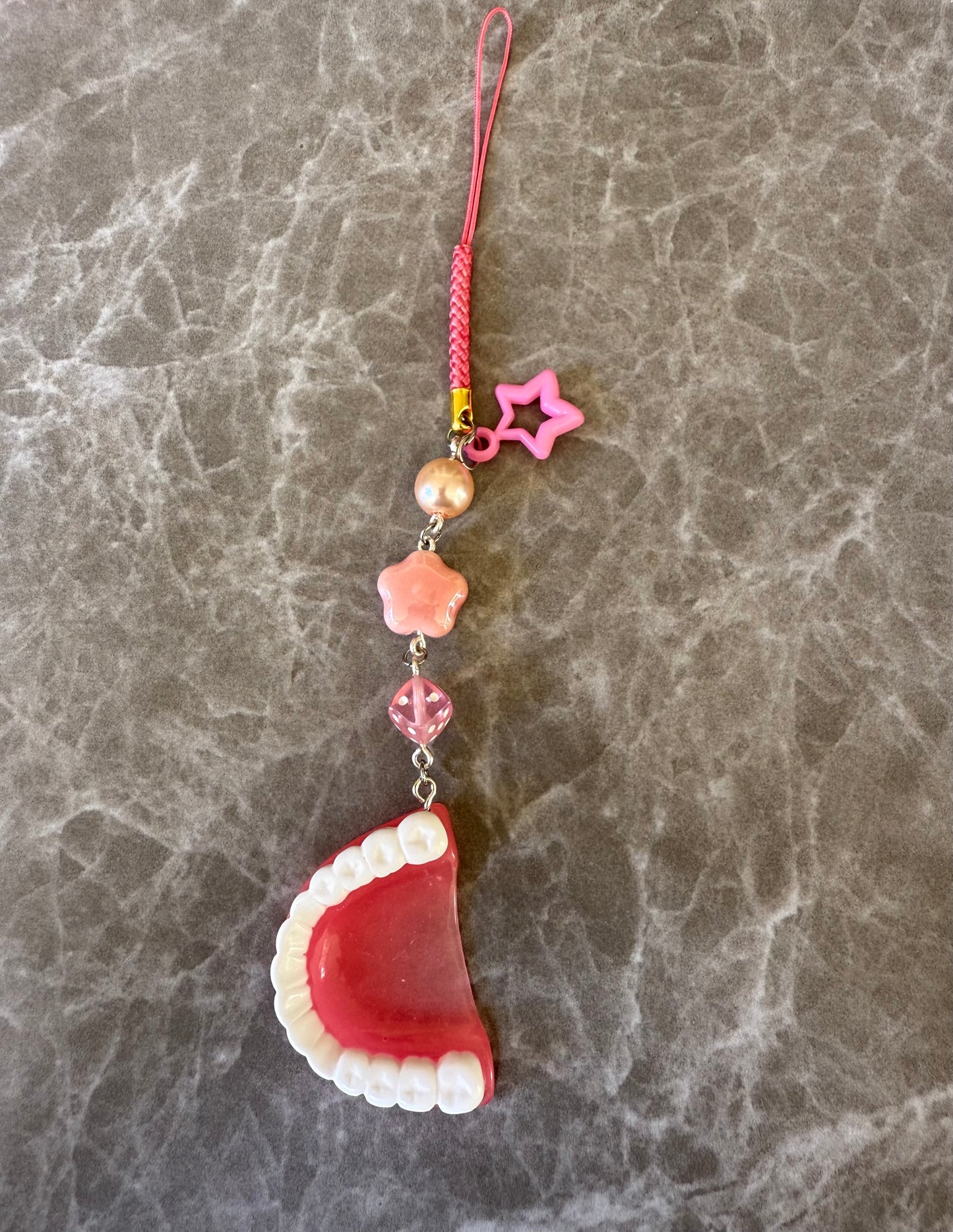 funky teeth phone charms
