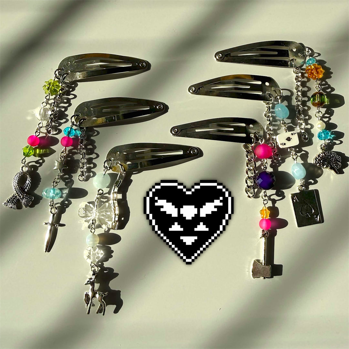 deltarune hair clips