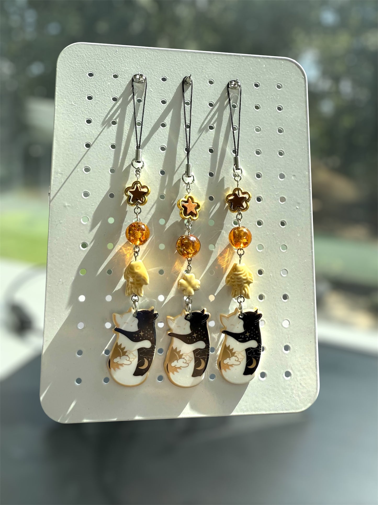 celestial kitty phone charms