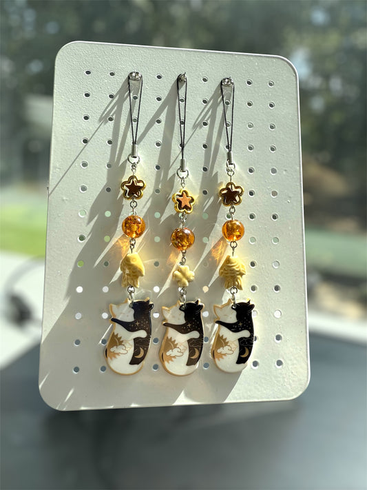 celestial kitty phone charms