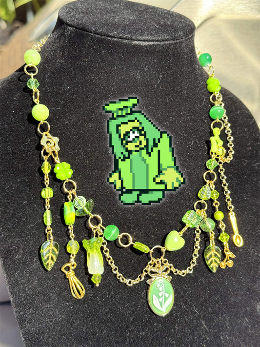 green necklace