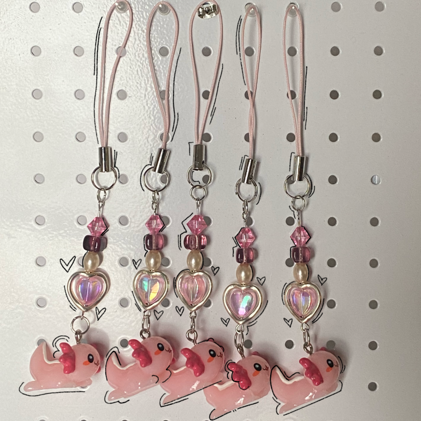 Axolotl Phone Charms