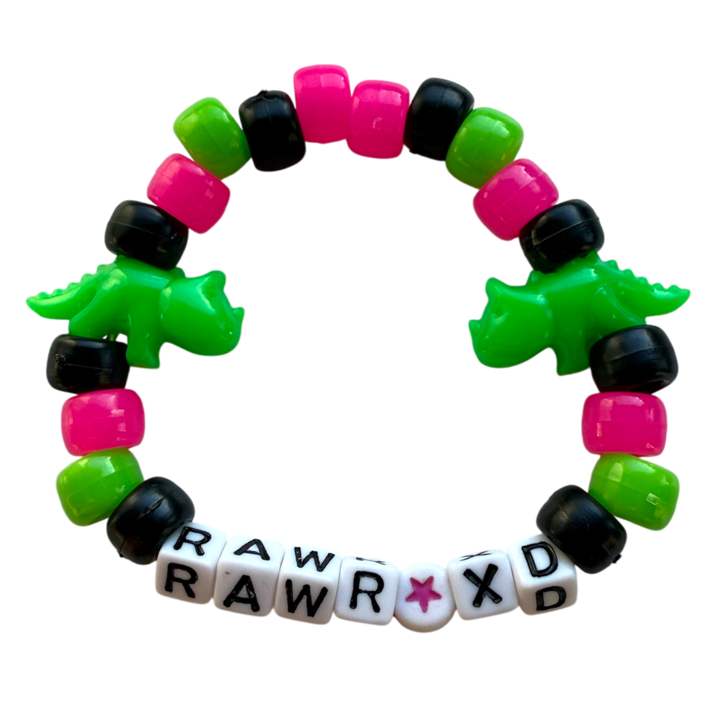 "rawr XD" kandi bracelet