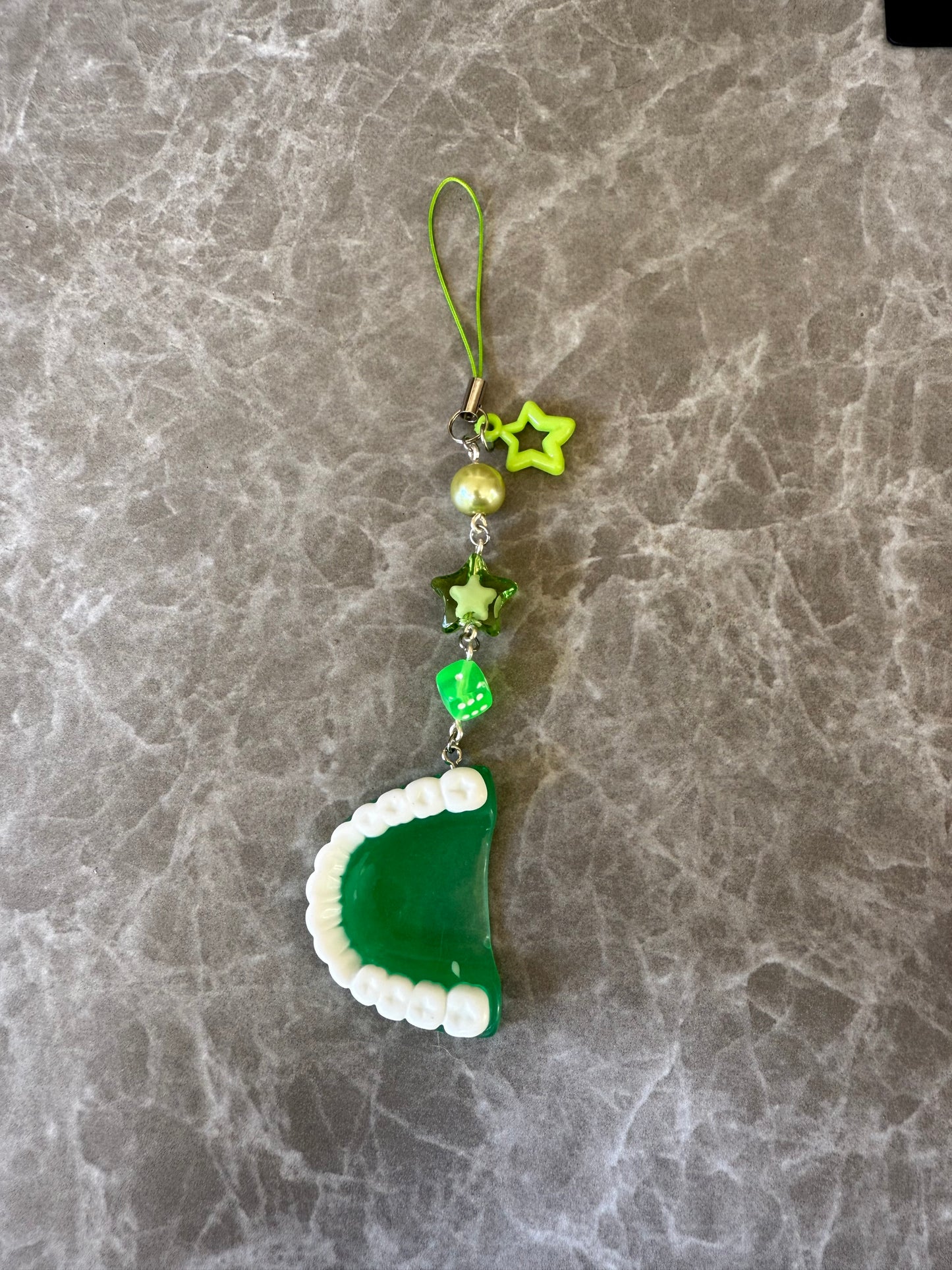 funky teeth phone charms