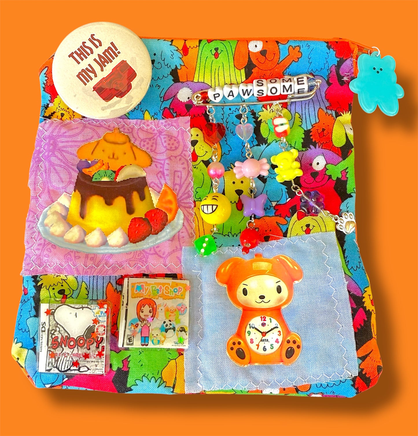 “pawsome” trinket pouch