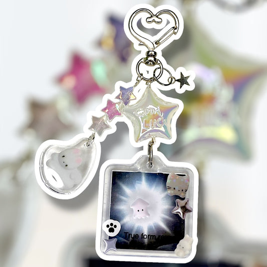 “true form reveal” keychain