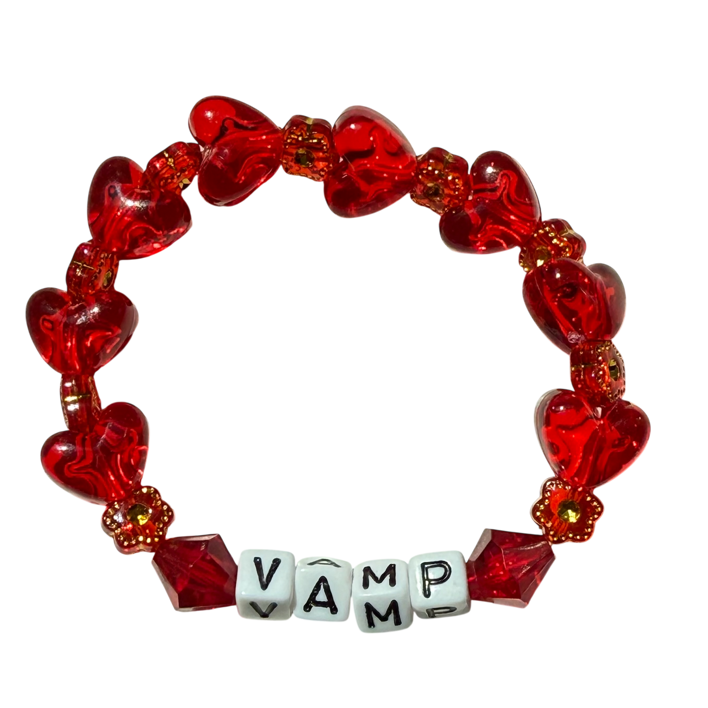 "red" kandi bracelets