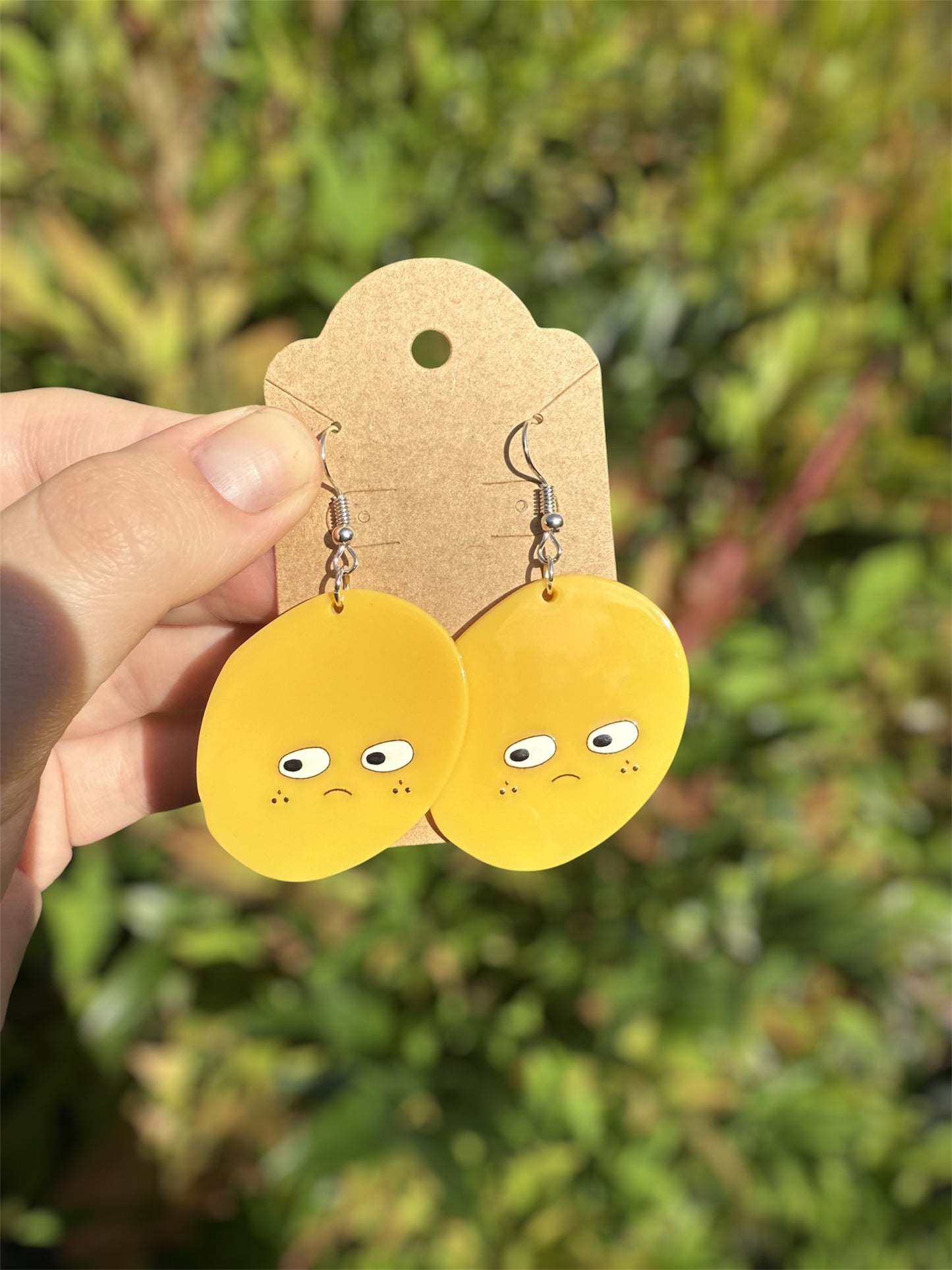 silly face earrings