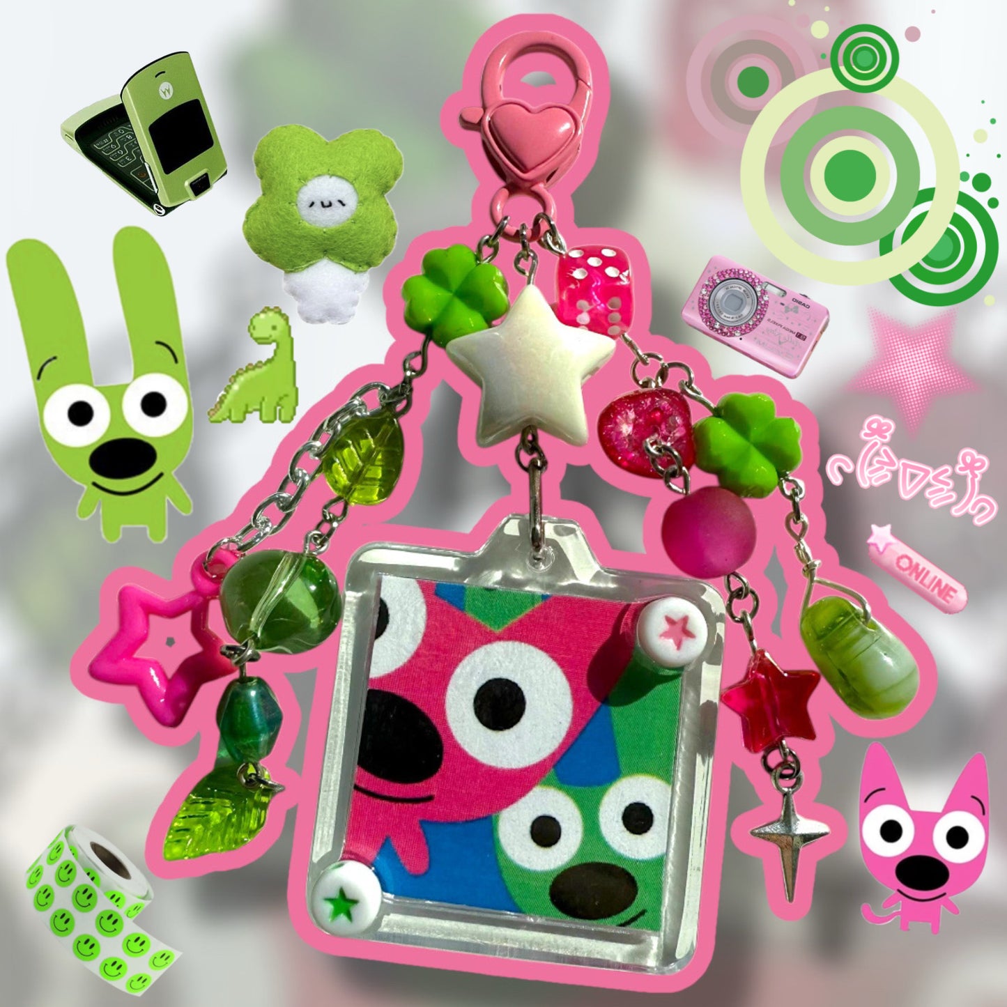 hoops and yoyo keychain