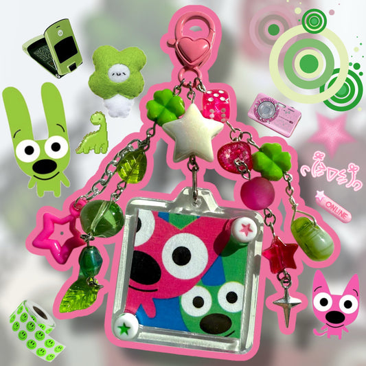 hoops and yoyo keychain
