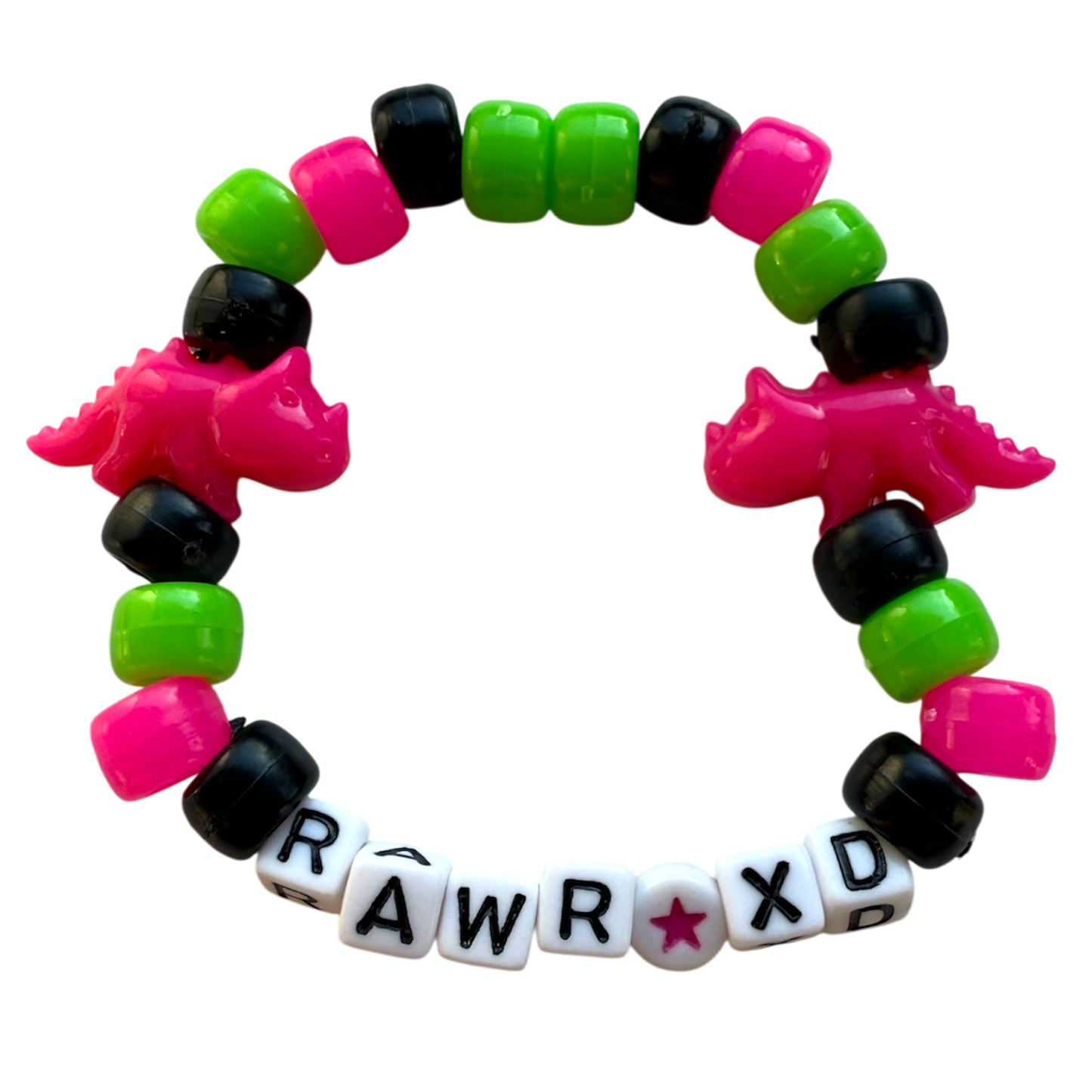 "rawr XD" kandi bracelet