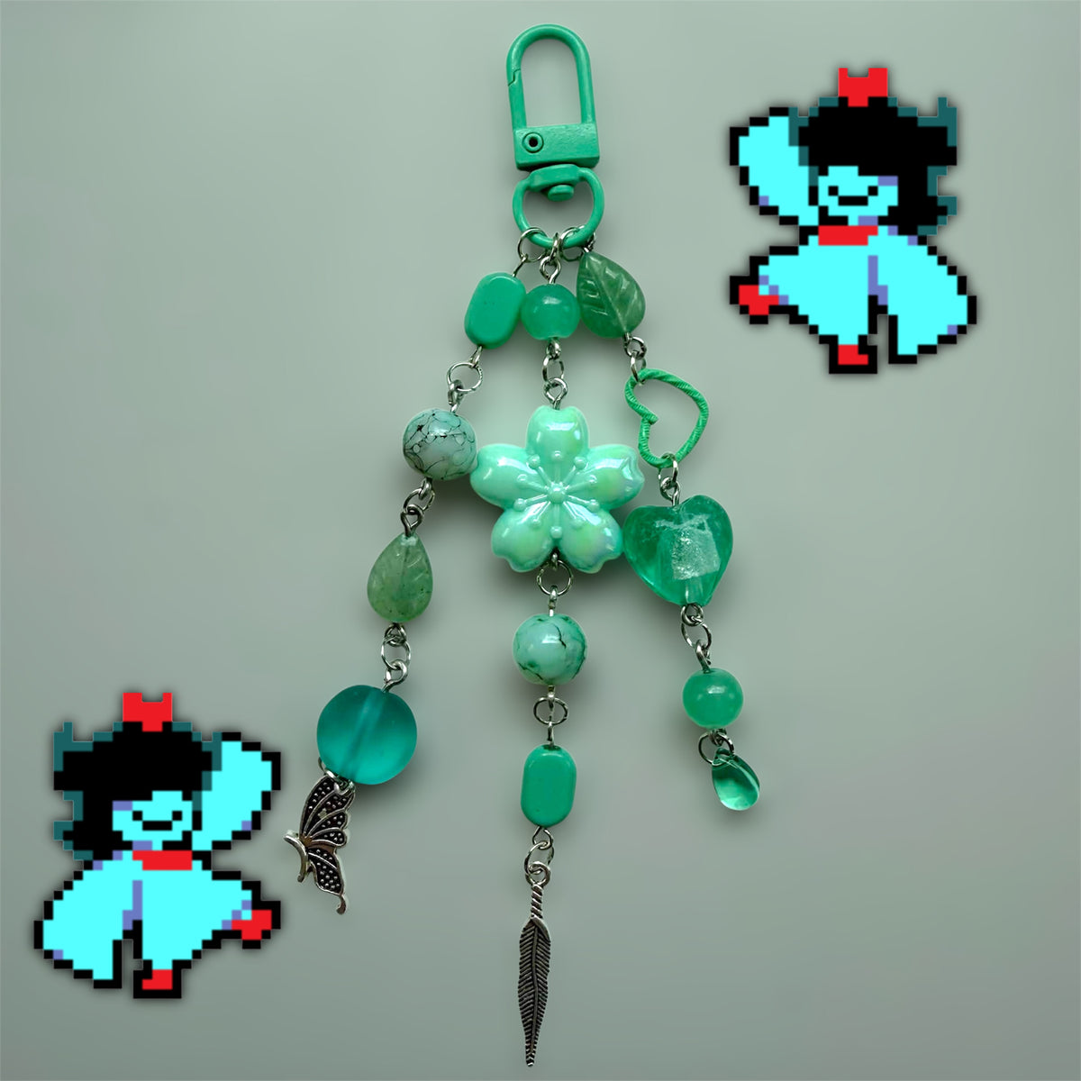 aqua keychain