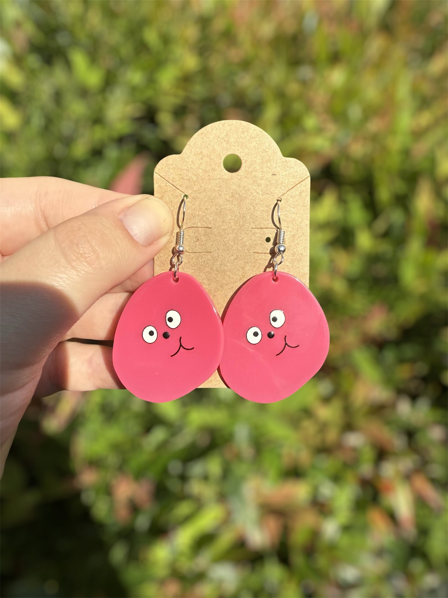 silly face earrings