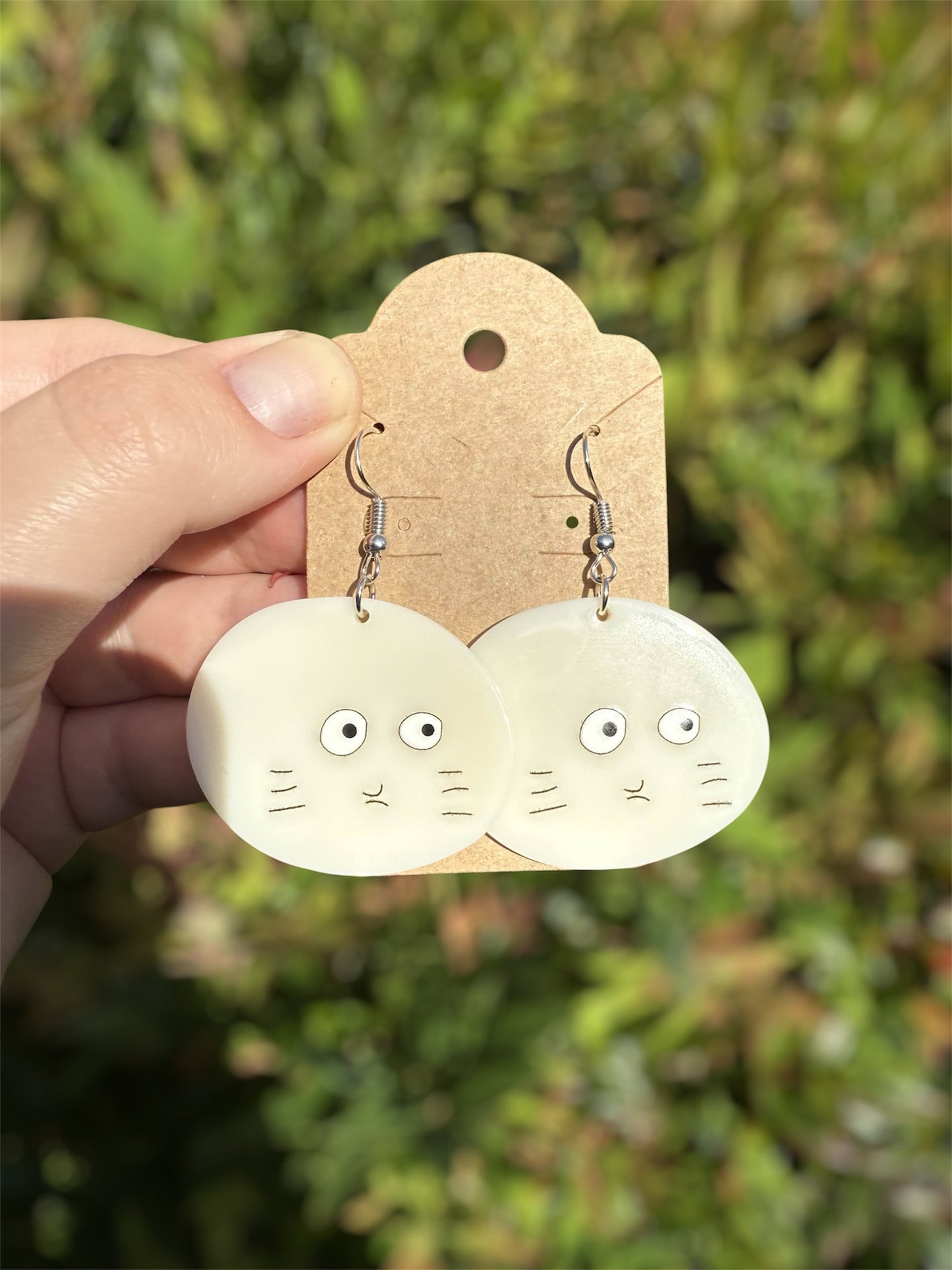 silly face earrings