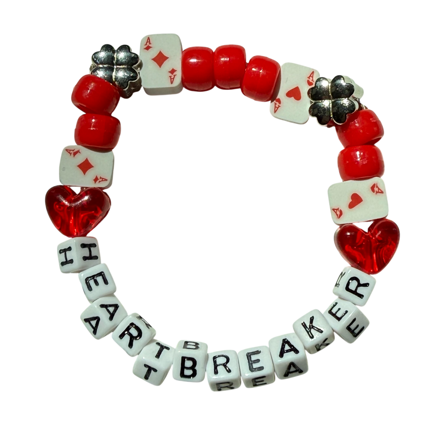"red" kandi bracelets