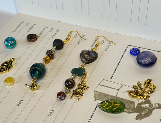 Whimsical Beetle Earrings