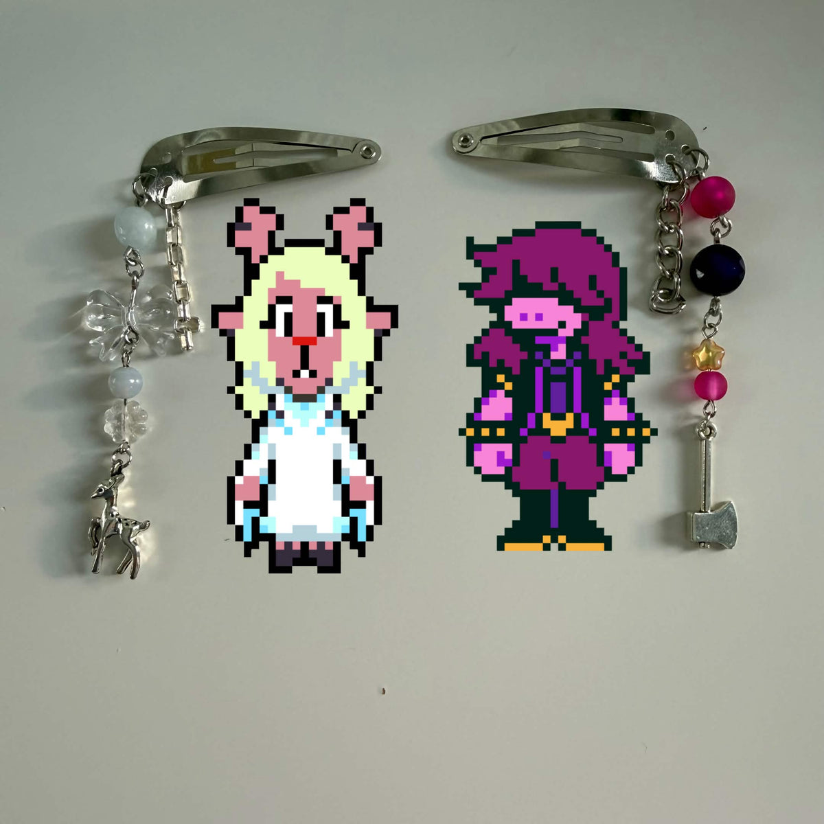 deltarune hair clips